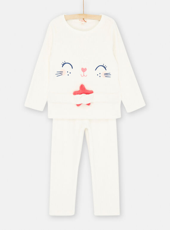Conjunto pijama cru com estampado às bolas SEFAPYJSKY / 23WH1155PYJ001