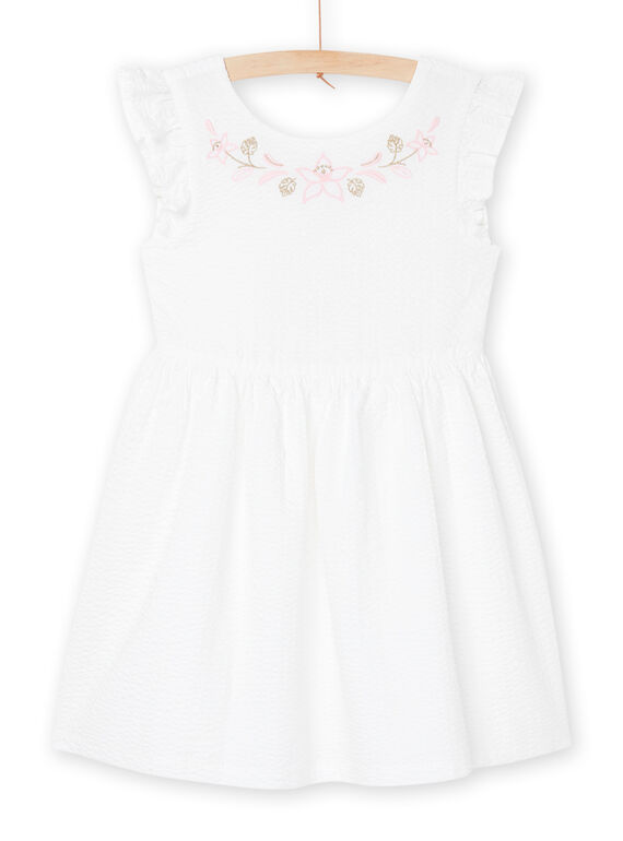 Vestido com bordados floridos RANEOROB2 / 23S901O1ROB000