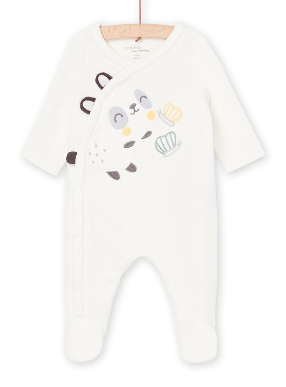 Babygro com padrão de coelho e borboletas POU2GRE3 / 22WF0591GRE001
