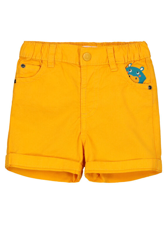 Bermudas amarelo bebé menino FUTUBER2 / 19SG10F2BER105