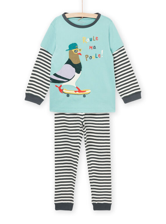 Conjunto de pijama sweat e calças com estampado pombo PEGOPYJPIG / 22WH1221PYJ631