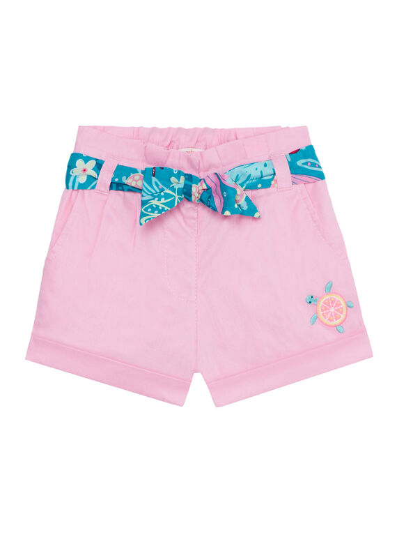 Calções rosa menina JIQUASHO2 / 20SG09R2SHO318