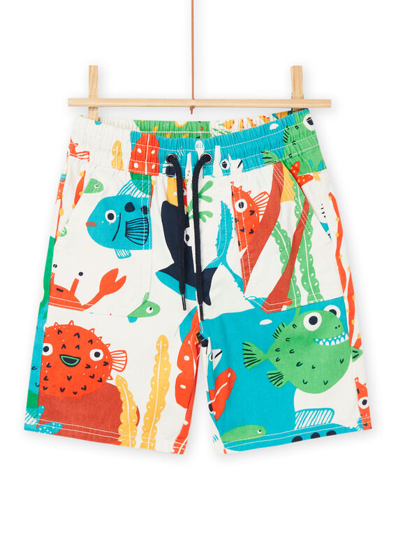 Bermudas multicolor com estampado marinho ROPOPBER1 / 23S902X2BER005