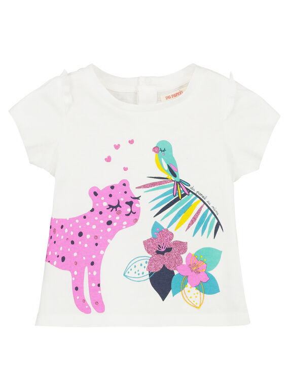 T-shirt mangas curtas bebé menina FITUTI1 / 19SG09F1TMCA001