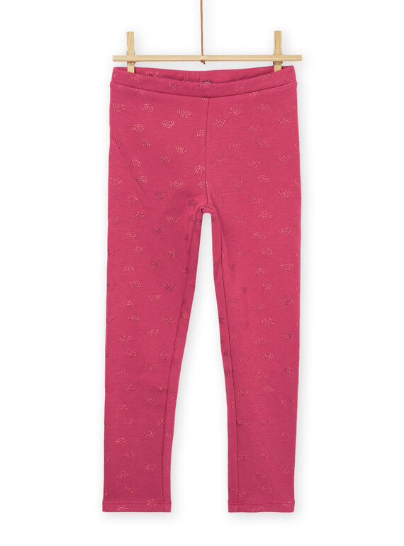 Leggings com estampado de arco-íris rosa PAJOLEG3 / 22W901C2PAN718
