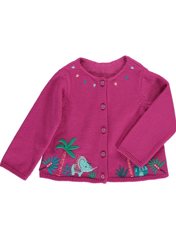 Baby girls' cardigan CIDOUCAR2 / 18SG09J2CAR706