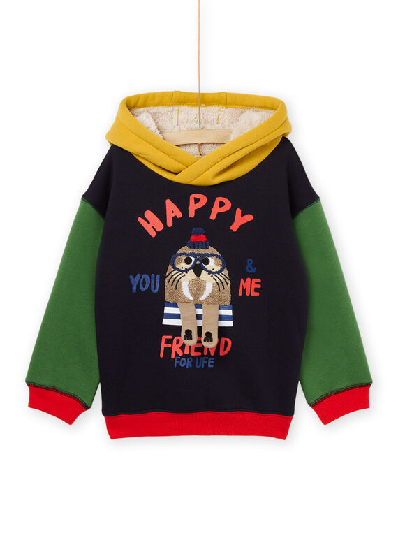 Sweat com capuz de estampado de morsa POMUSWE / 22W902R1SWEC243
