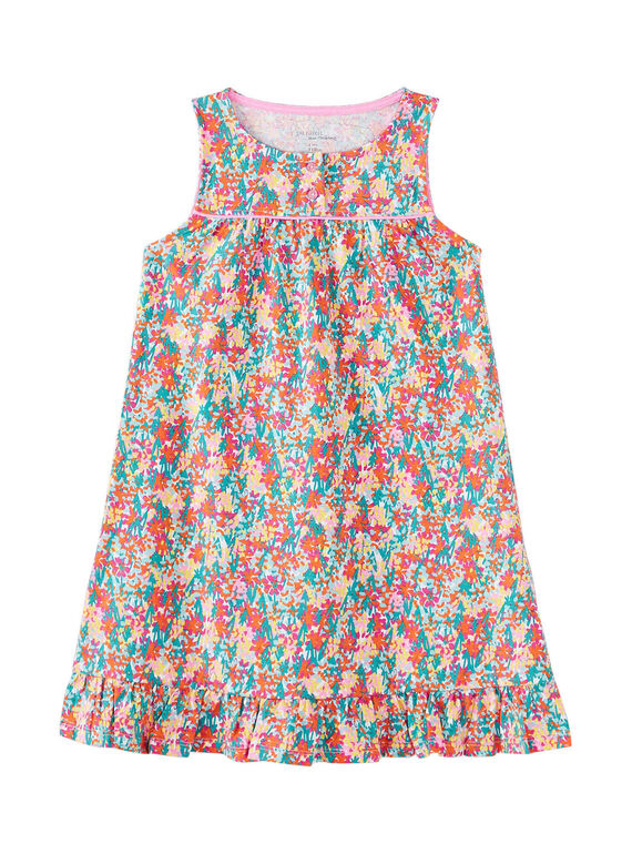Camisa de noite alças largas criança menina estampado multicor JEFACHU2 / 20SH11U1CHN000