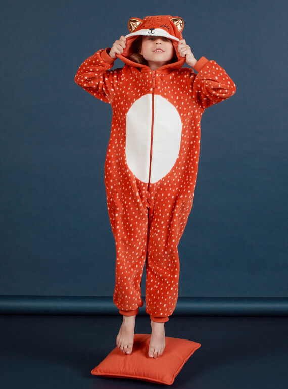Sobrepijama com capuz raposa de pelo sintético menina MEFASURFOX / 21WH1192D4F420