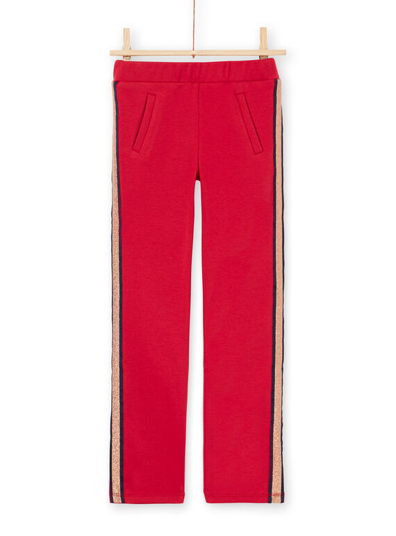 Calças vermelho às riscas menina MAJOMIL5 / 21W90114PAN511