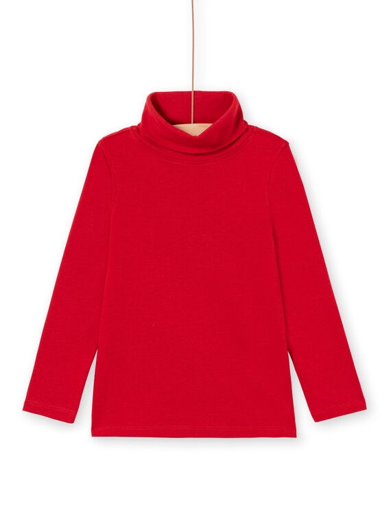Camisola interior lisa vermelha menino MOJOSOUP2 / 21W902N2SPL505