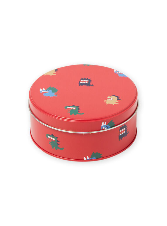 Lancheira em metal vermelho padrão dinossauros menino MYOCLABOI / 21WI02G1D5OF521