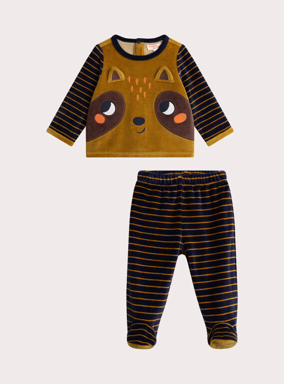 Pijama às riscas para bebé menino VEGAPYJLAV / 24WH1491PYJI819