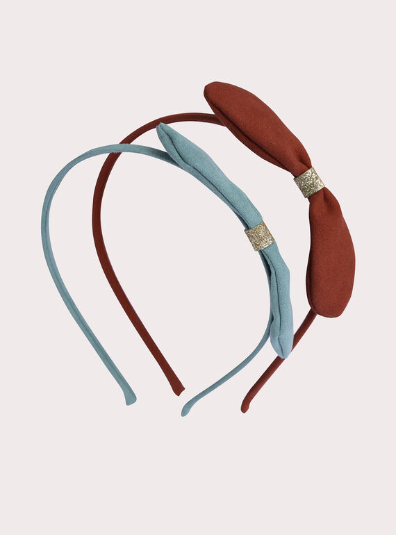 Conjunto de 2 faixas de cabeça com nós para meninas  VYAJOSERR4 / 24WI01L2TET215