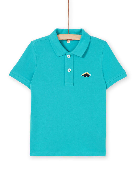 Polo turquesa - Criança menino LOJOPOL2 / 21S90242POLC215