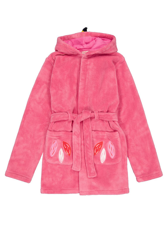 Robe flamingo rosa em soft boa criança menina GEFAROBFLA / 19WH11N1RDCD308