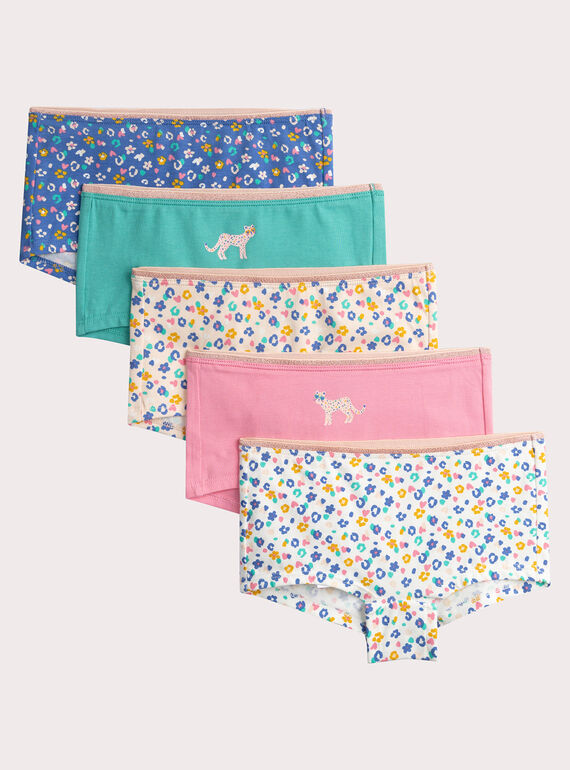 Conjunto de 5 shorts de fantasia para meninas  VEFAHOTSEM1 / 24WH1184SHY001