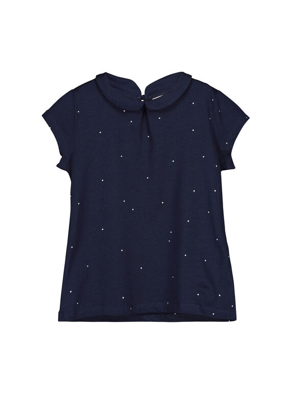 T-shirt gola Peter Pan menina FAJOBRAS4 / 19S901Y4D3A070