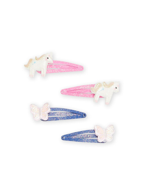 Pack de 4 ganchos azul e rosa RYAJOCLIC3 / 23SI01B1BRTK008