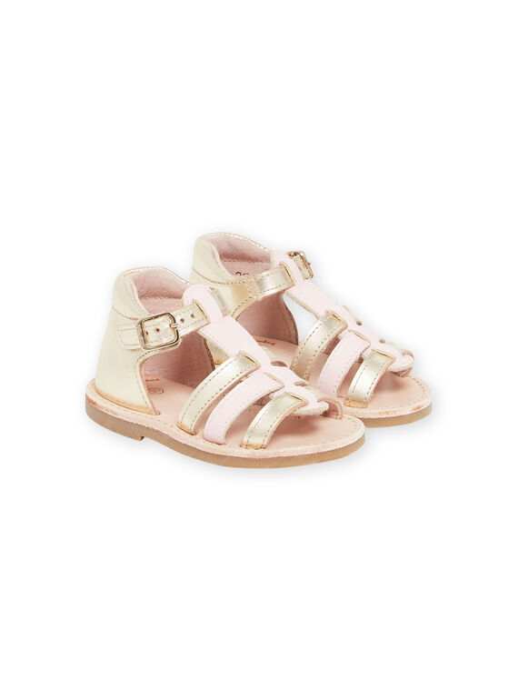 Sandálias douradas bebé menina NISANDIRIS / 22KK3741D0E954