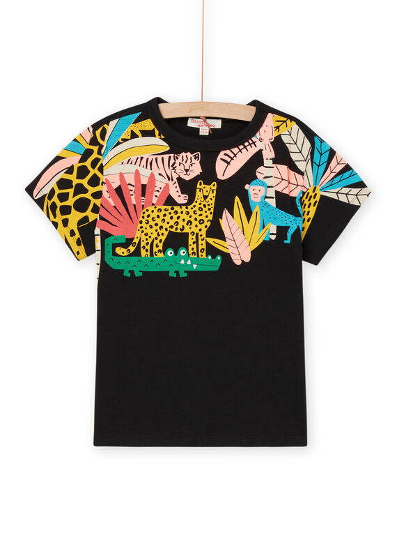 T-shirt com padrão da selva ROJUNTI1 / 23S902U2TMCC243
