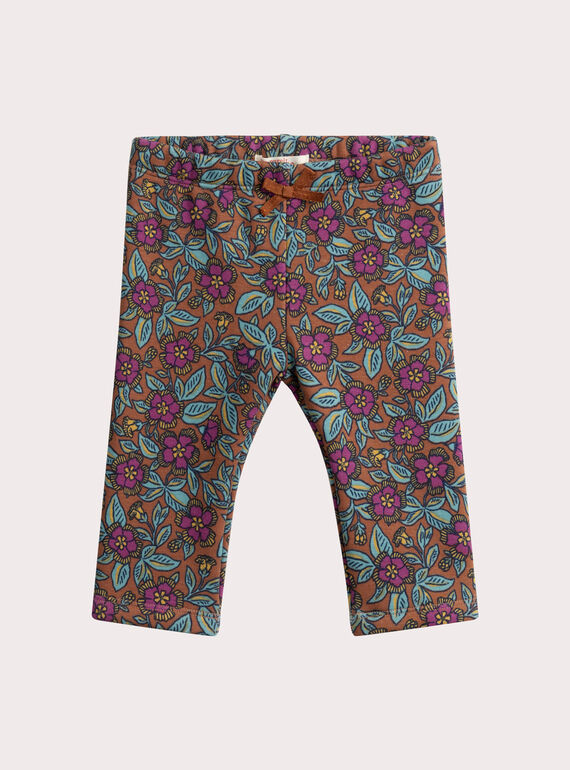 Calças com padrão floral para menina  VIBAPAN / 24WG09Q1PAN821