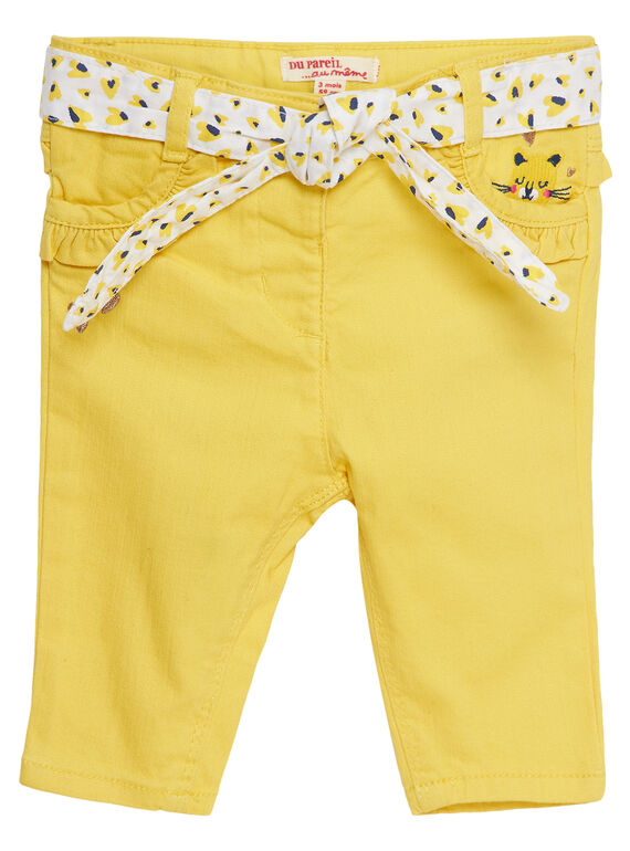 Calças direitas material stretch bebé menina JITROPAN / 20SG09F1PAN102