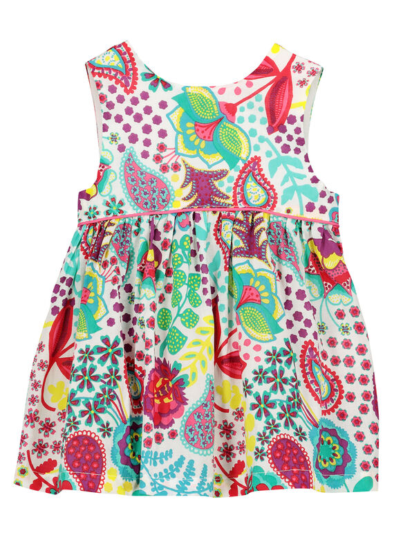 Vestido sem mangas estampado bebé menina FICAROB1 / 19SG09D1ROB000