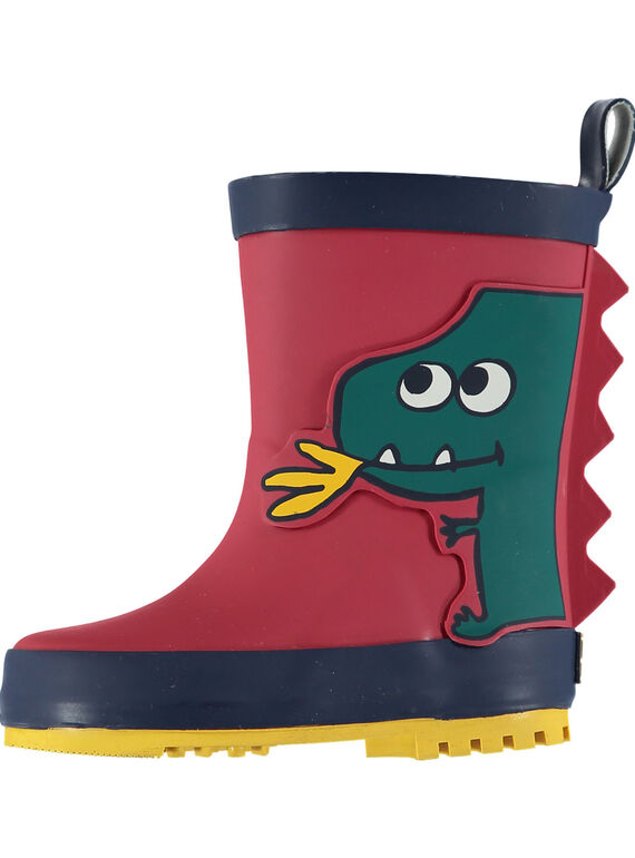 Galochas vermelho dragão bebé menino GBGBPVER / 19WK38G1D0C050