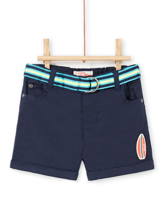 Bermudas azul-marinho bebé menino LUBONBER3 / 21SG10W2BER717