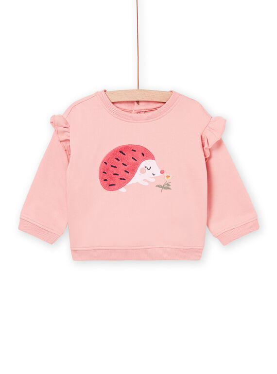 Sweat rosa com padrão de ouriço PIRHUSWE / 22WG09Q1SWE303