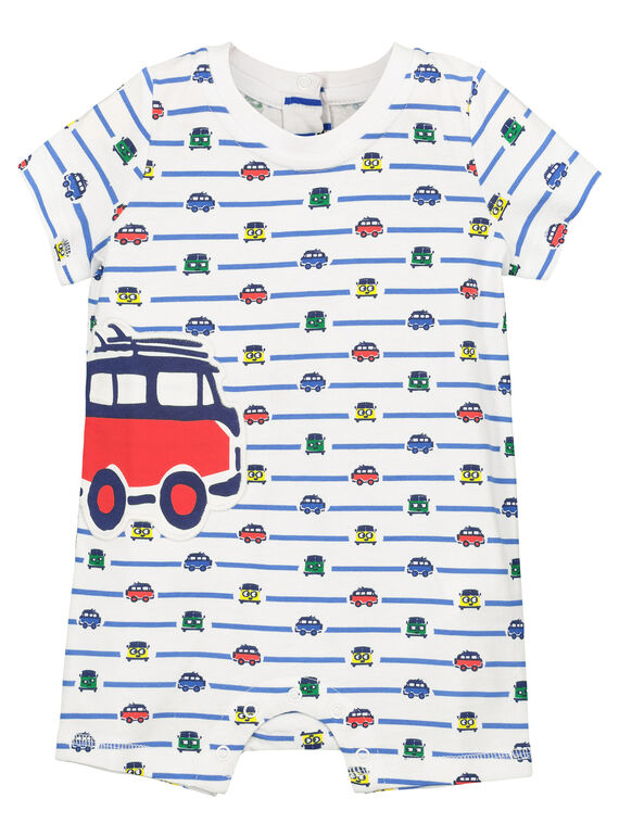 Babygro calções bebé menino estampado carro FEGAGREART / 19SH14H5GRE099