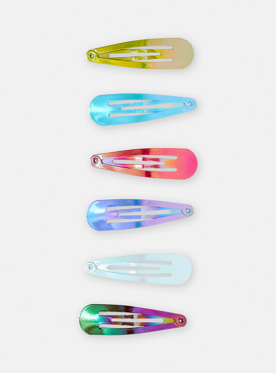 6 ganchos com clipes multicores menina TYAJOCLIC1 / 24SI01E7BRTG630