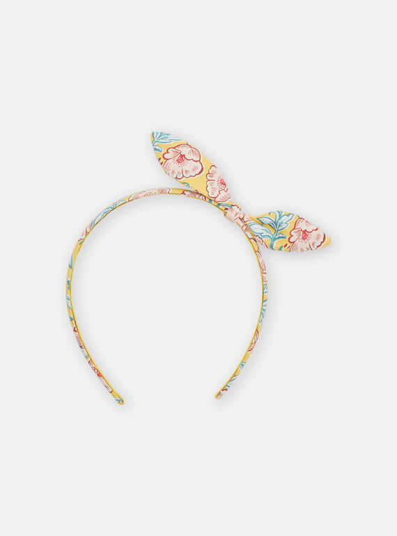 Bandolete amarelo com estampado florido menina TYAJASERRE / 24SI0111TET104
