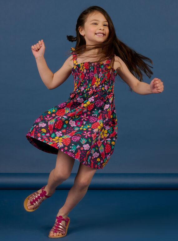 Vestido multicolor menina NAWAROB1 / 22S901V4ROBC211