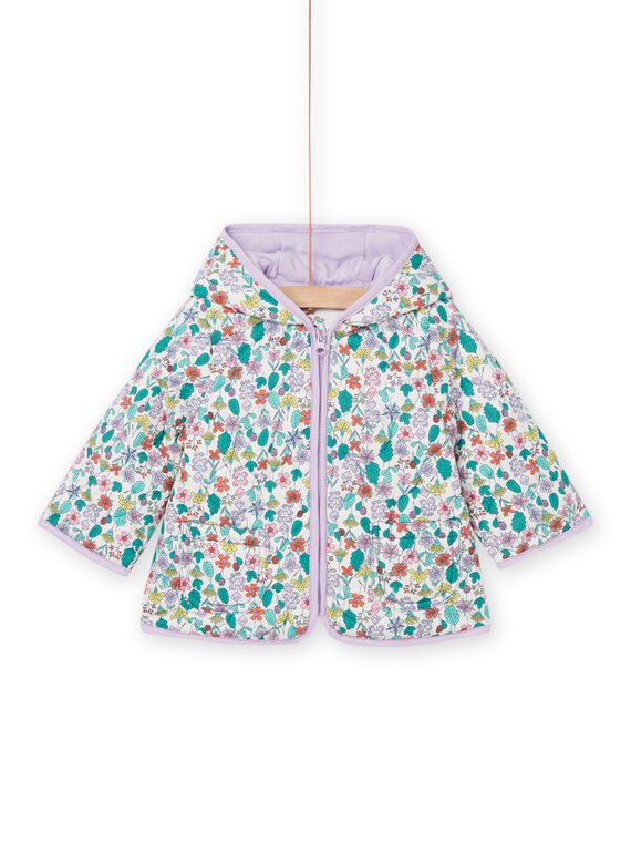 Blusão com capuz e estampado florido RISUNDOU / 23SG09J7D3ED329
