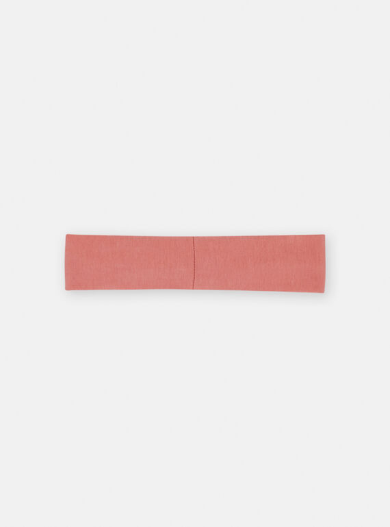Fita rosa-blush com padrão de morango em 3D bebé menina SYIFORBAN / 23WI09K1BAND300