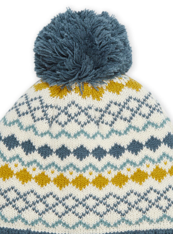 Gorro de jacquard e pompom PYOGROBON6 / 22WI02G2BONA016