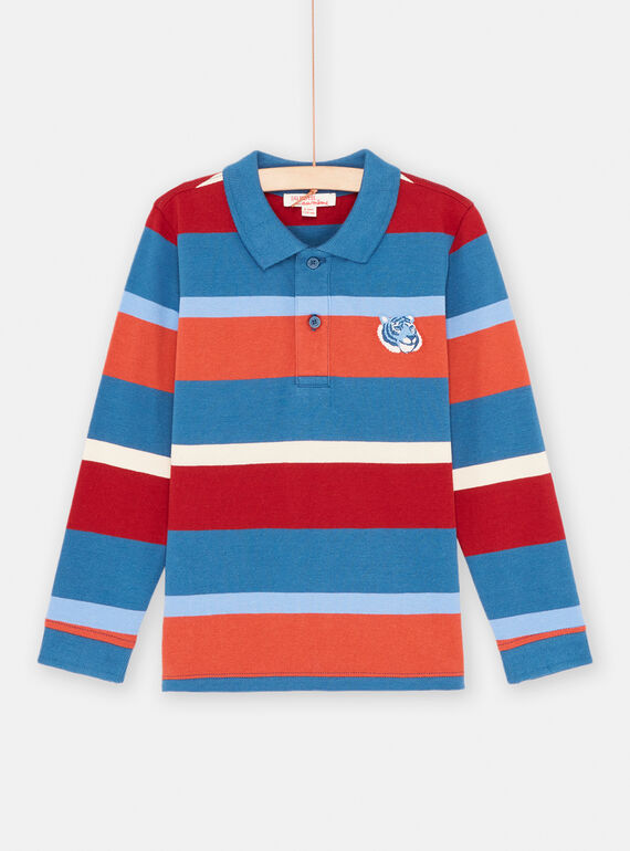 Polo multicolor com estampado às riscas menino SOFORPOL / 23W902K1POLC226