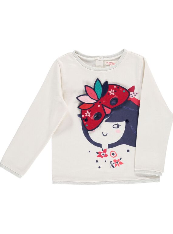 Girls' sweatshirt with masks CADESWE / 18S901F1SWMA010