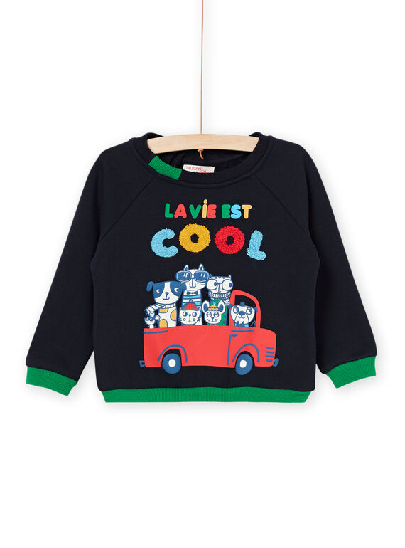 Sweat com padrão fantasia e animação inscrição PUMUSWE / 22WG10R1SWEC205