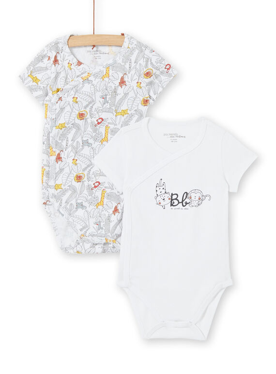 Lote de 2 bodies branco nascimento LOU1BOD1 / 21SF05H1BOD000