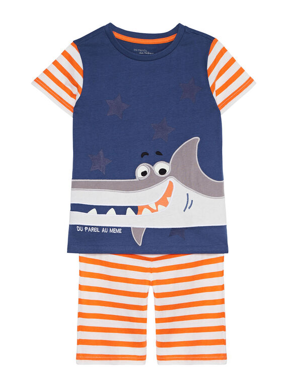 Pijama curto em jersey criança menino JEGOPYCREQ / 20SH1229PYJ205