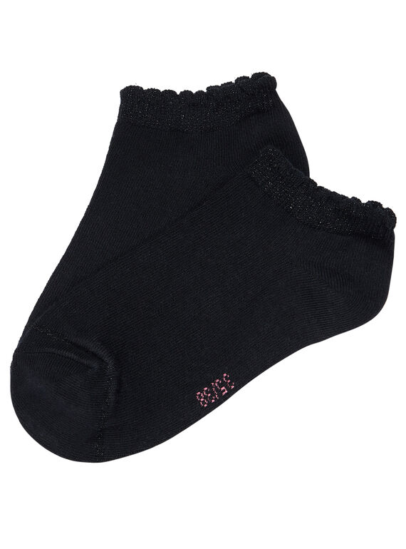 Meias preto menina com detalhes lurex JYAESCHOS3 / 20SI0162SOQ090