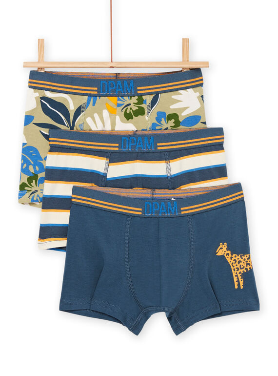 Pack de 3 boxers a condizer REGOBOXLEO / 23SH1213BOXA016