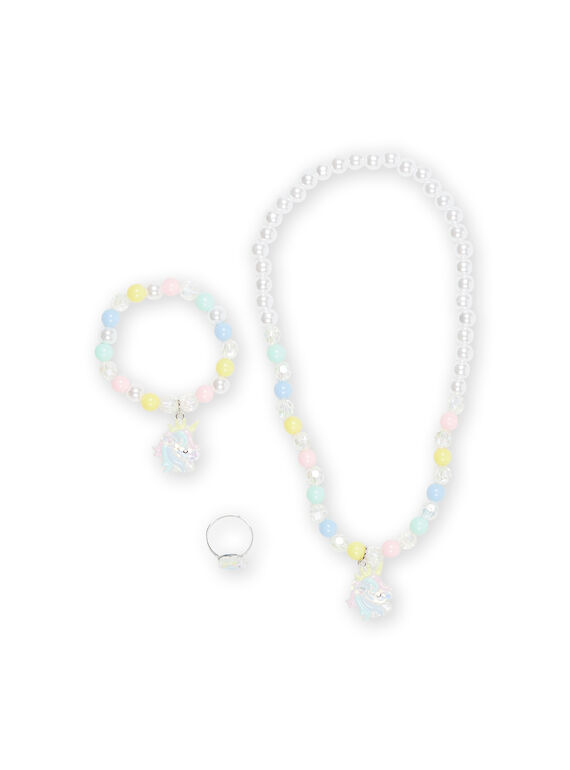 Colar, pulseira e anel em pérolas RYAJOCOU1 / 23SI01B1CLIP275