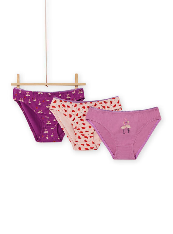 Pack de 3 cuecas a condizer menina MEFALOTFLA / 21WH11B1D5L712