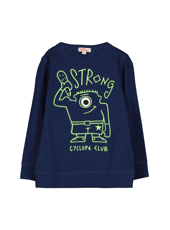 T-shirt mangas compridas menino FONETEE2 / 19S902B1TML070