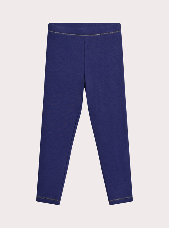 Leggings azul-real para menina XYAJOLEG1 / 25WI01E4CAL703