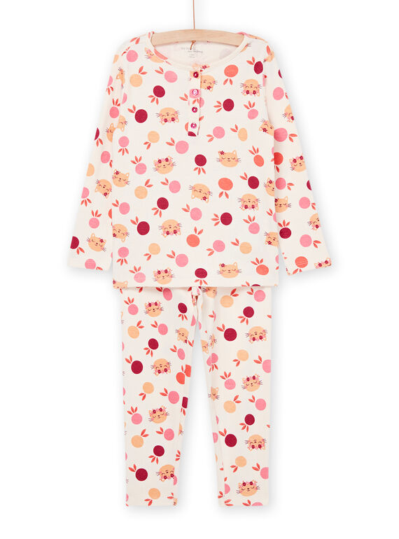 Pijama de impressão de gato REFAPYJDOT / 23SH11D4PYJ003